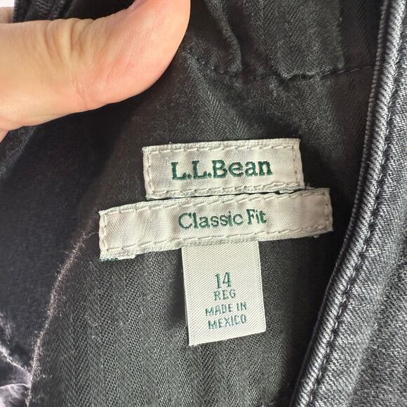 L.L. Bean 2 Pairs Women's 14 Black True Shape Classic Fit Straight Leg Jeans - Picture 3 of 8